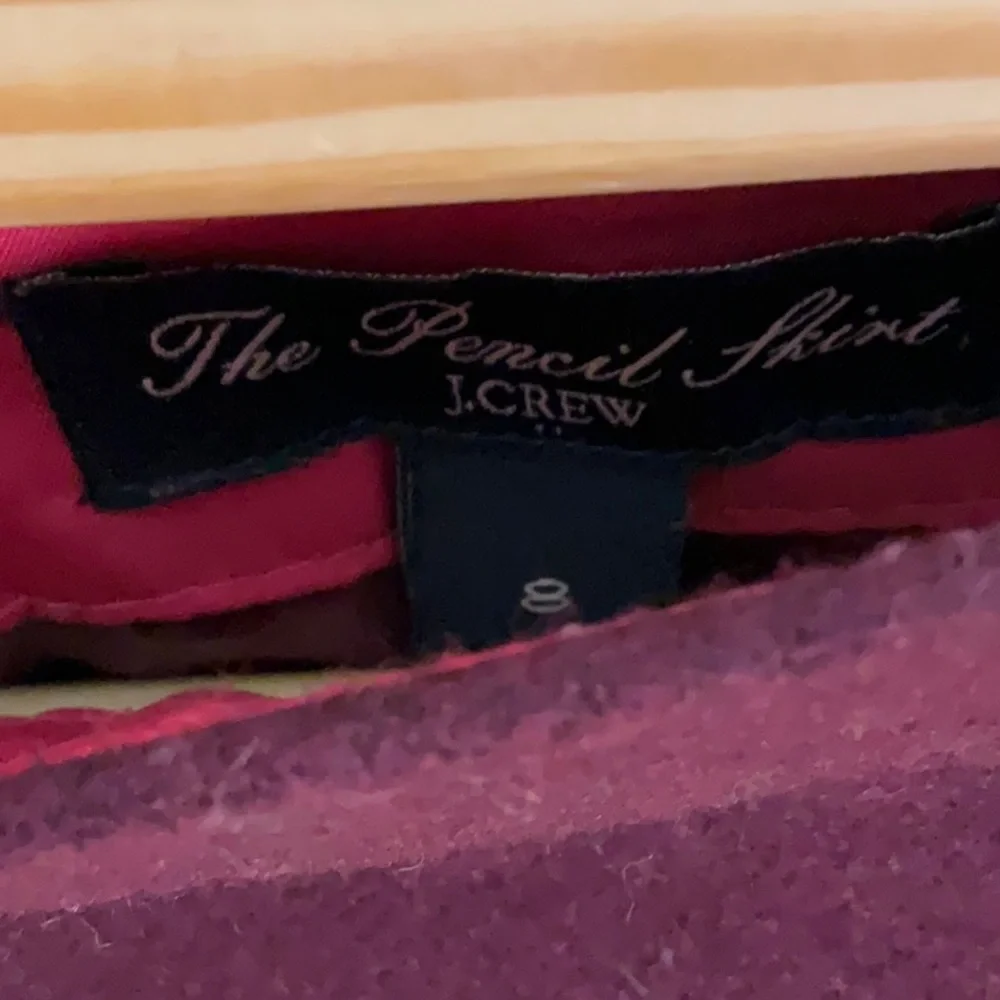 J. Crew Rich Plum Pencil Skirt - Picture 3 of 6
